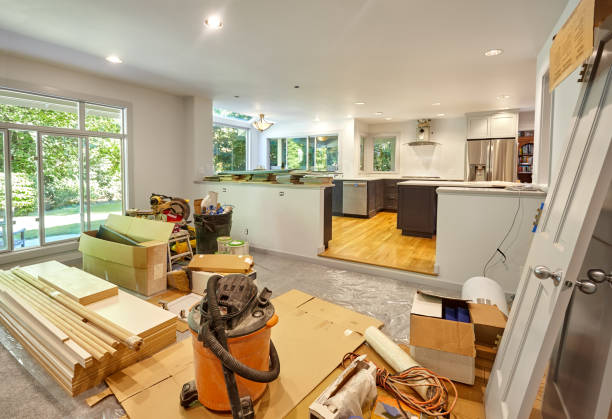 Professional Cabinet Installation technician working in Fall City, WA